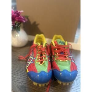 ASICS Hyper LD Track Cleats Multicolored Rainbow Running Shoes GN701 Size 9
